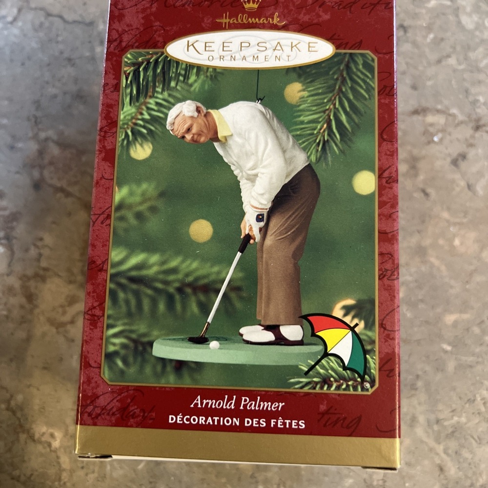 2000 Hallmark Keepsake Arnold Palmer Golfer Christmas Ornament